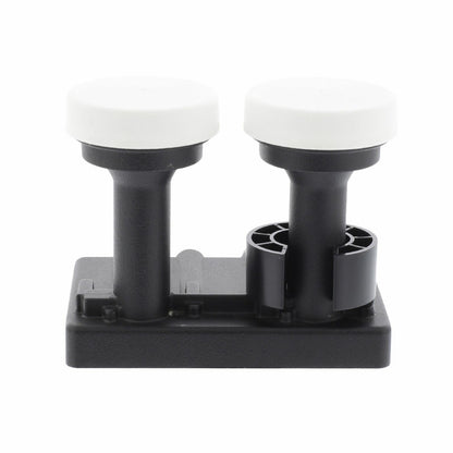 Nedis LNB | Twin Monoblock 6.0° | Output connection: 2x F-Connector | Noise figure range: 0.85 dB | Conversion gain: 52 - 67 dB | Black | Suitable for: Astra+ / Hotbird