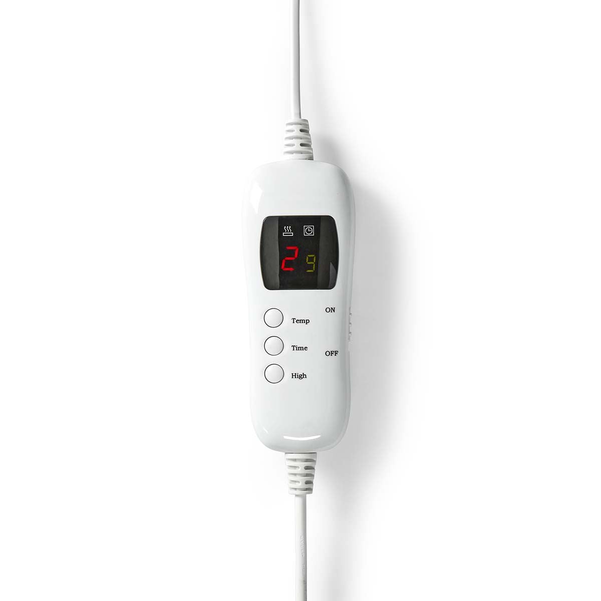 Nedis Electric Blanket | Overblanket | 1 Person | 200 x 180 cm | 9 Heat Settings | Washable | Overheating protection | Digital control | Fleece