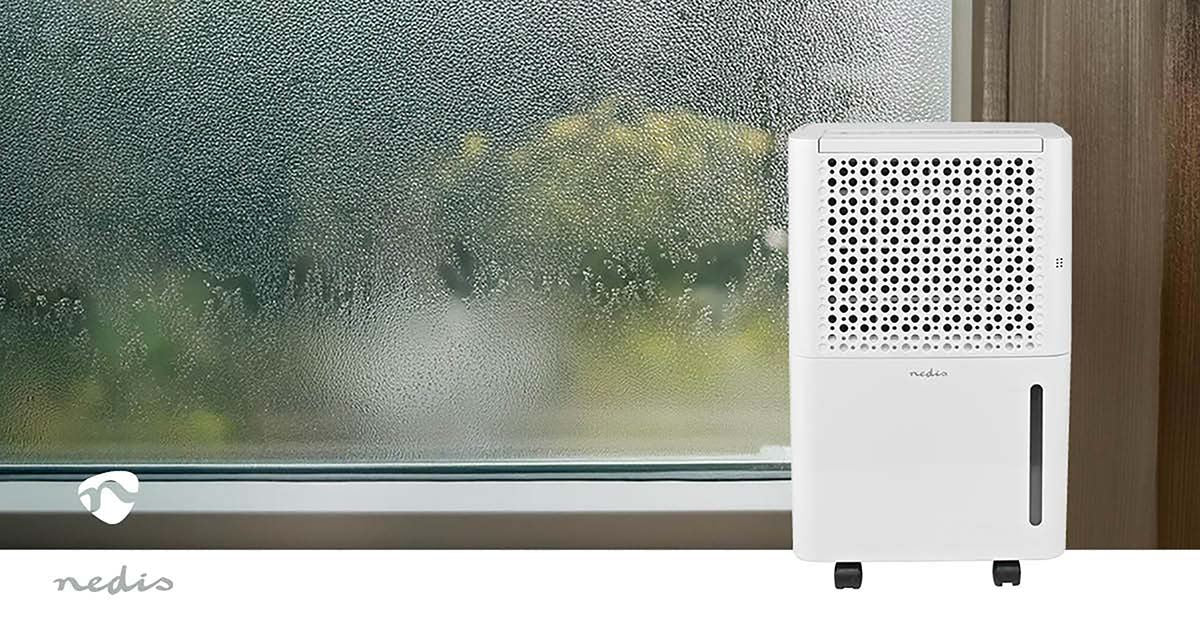 Nedis Dehumidifier | 10 l/Day | Dehumidification / Automatic / Dry laundry / Ventilation | Yes | 100 m³/h