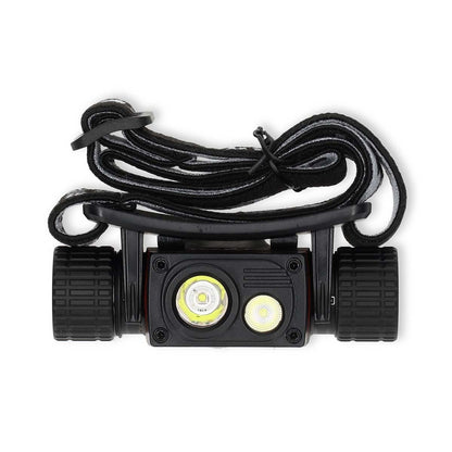 Nedis LED headlight | Battery Powered / USB Powered | 3.7 V DC | Batteries included | Rechargeable | Rated luminous flux: 1000 lm | Light range: 180 m