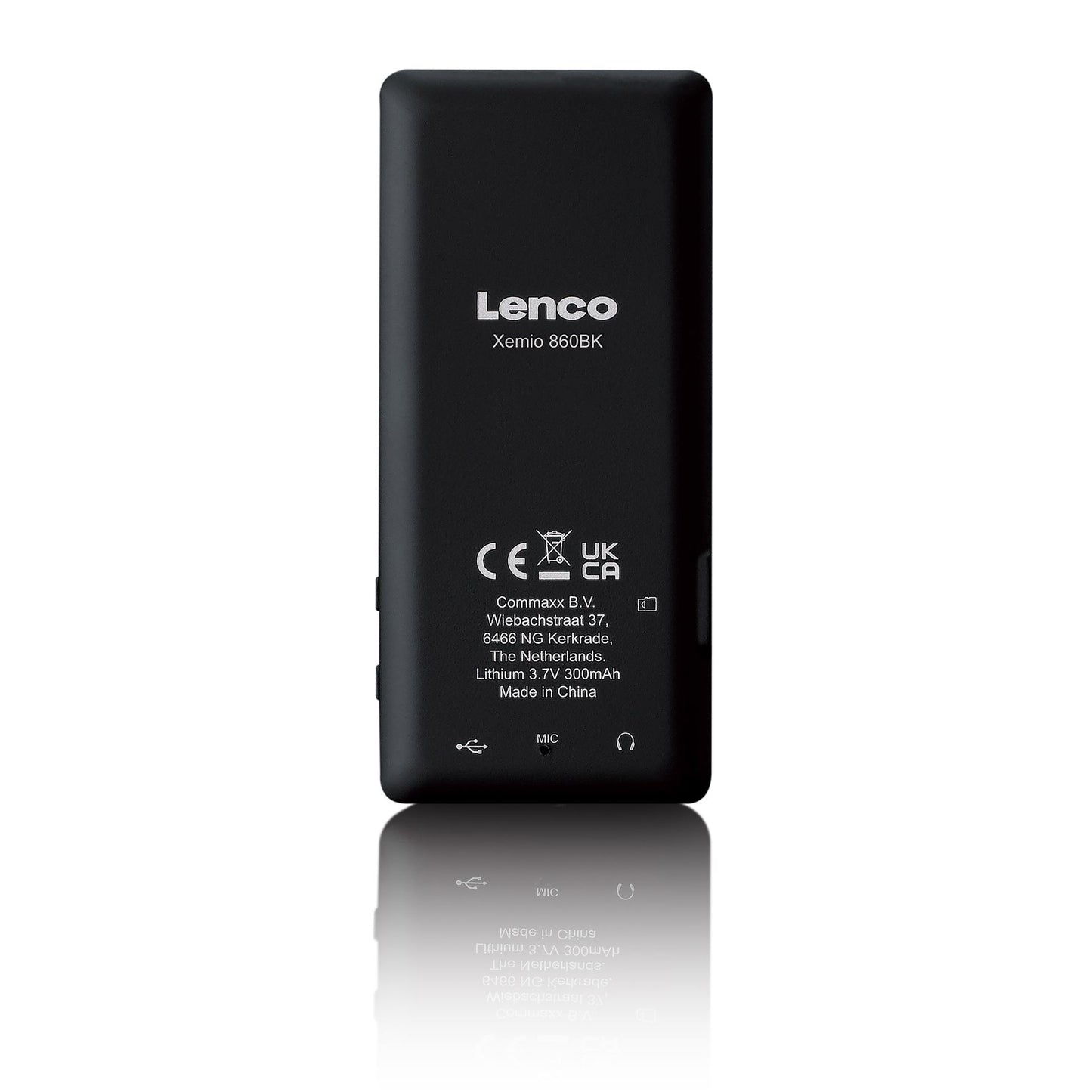 Lenco XEMIO-860BK | MP3/MP4 Player | Bluetooth® | 8GB | Micro SD Card Expansion | Black