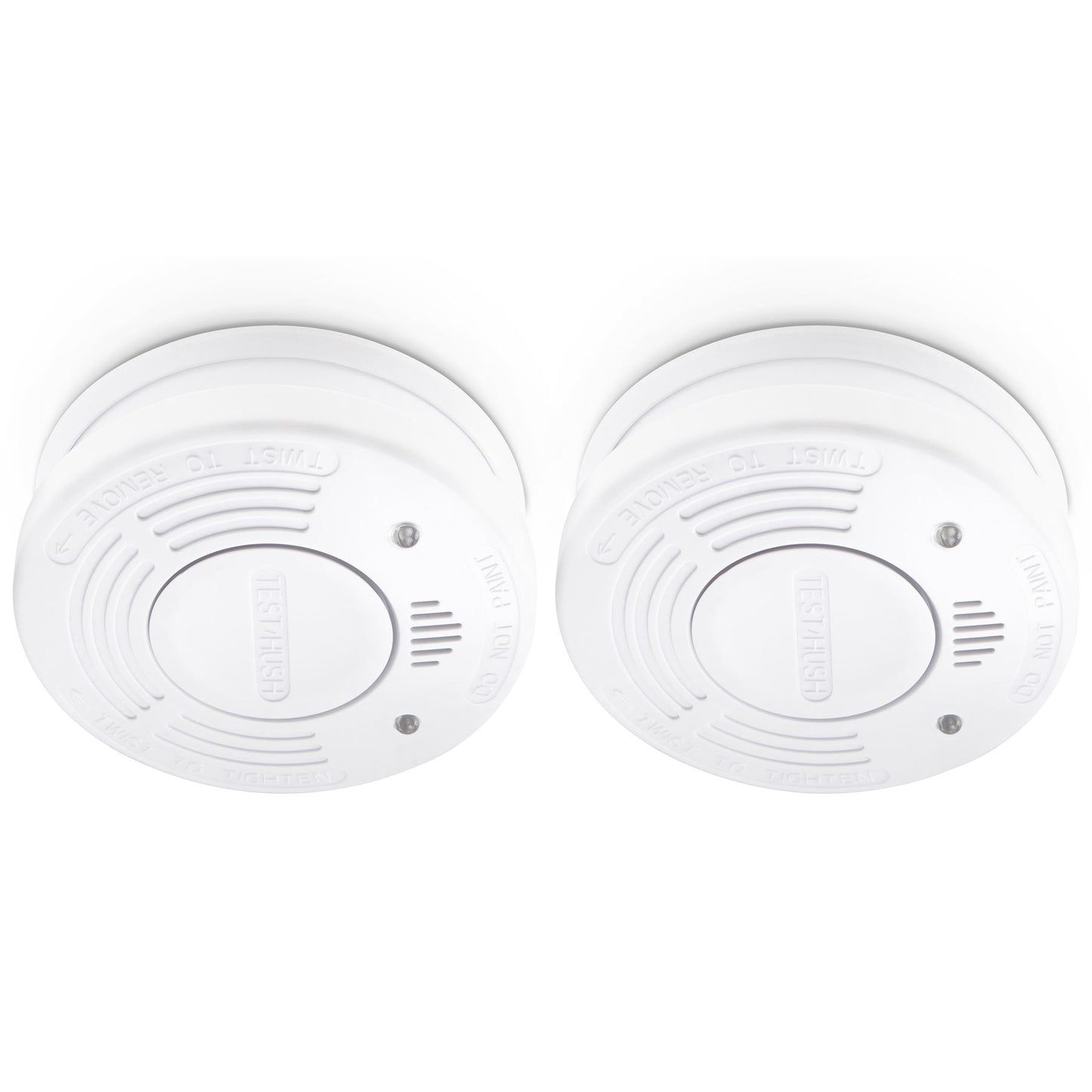 Alecto SA110 Smoke detector with Hush Button | >85 dB | 10 Year Battery Powered | EN14604:2005/AC:2008 | 2 Pack | White
