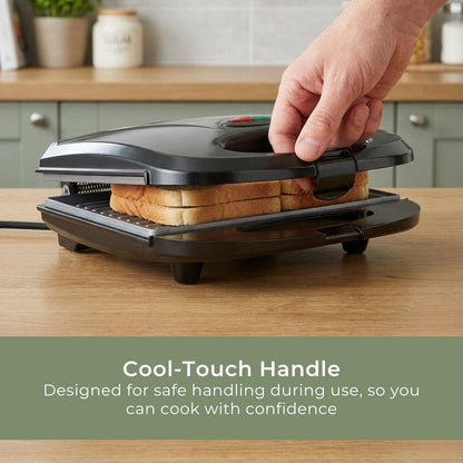 MELISSA Sandwich Maker with Grill Plate | 750 Watt  | Black