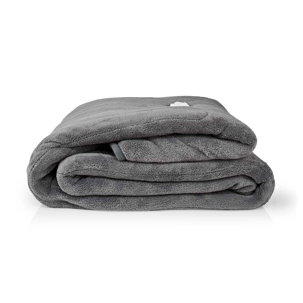 Nedis Electric Blanket | Overblanket | 1 Person | 200 x 180 cm | 9 Heat Settings | Washable | Overheating protection | Digital control | Fleece