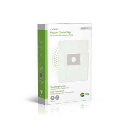 Nedis Vacuum Cleaner Bag | 4 pcs | Synthetic | Most sold for: Semi-Universal | White