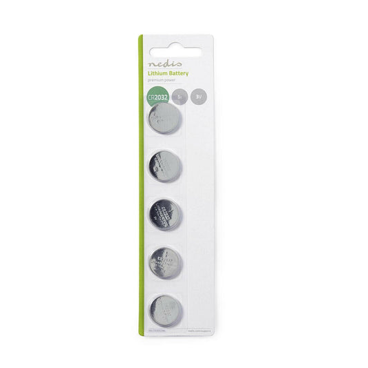 Nedis Lithium Button Cell Battery CR2032 | 3 V DC | 5-Pack