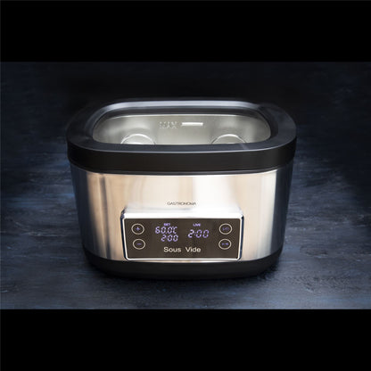 Gastronoma Sous Vide Vacuum Cooker with LCD Timer | 7.6L | 700W | Black / Stainless Steel
