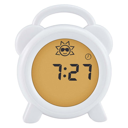 Alecto Childrens Sleep Trainer Night Light and Alarm Clock | White