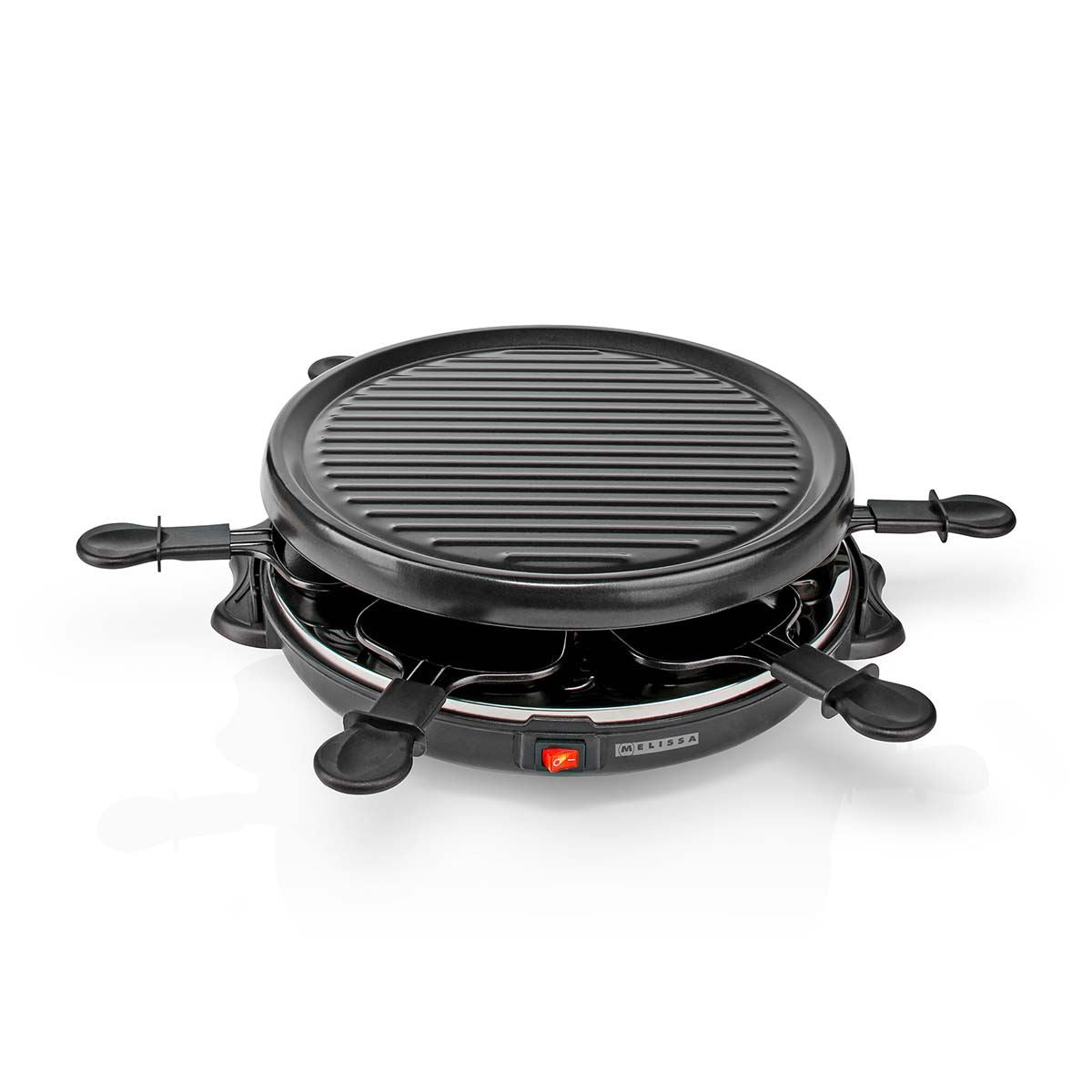 MELISSA Gourmet / Raclette | Grill | 6 Persons | Spatula | Non stick coating | Round