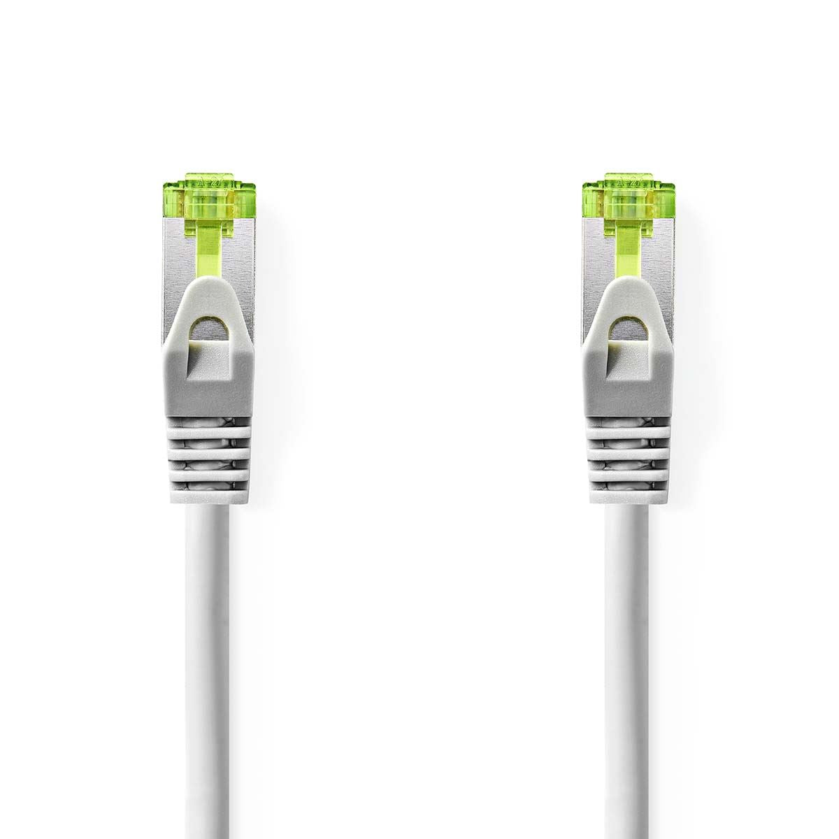 Nedis CAT7 Network Cable | S/FTP | RJ45 Male | RJ45 Male | 1.00 m | Snagless | Round | LSZH | Grey | Label | 12.349.415
