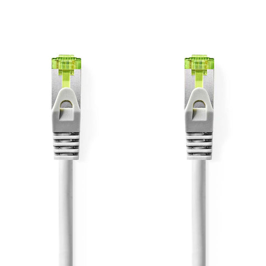 Nedis CAT7 Network Cable | S/FTP | RJ45 Male | RJ45 Male | 1.00 m | Snagless | Round | LSZH | Grey | Label | 12.349.415