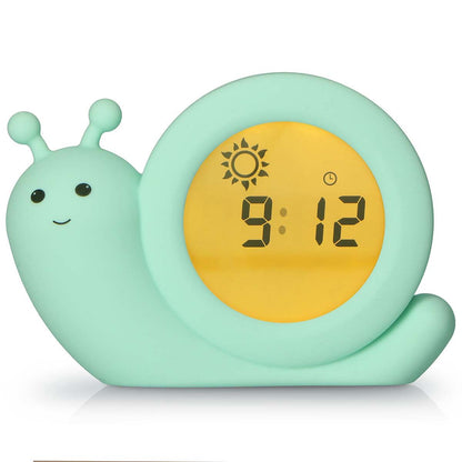 Alecto BC110GN SIMON | Sleep Trainer & Night Lamp Light / Alarm Clock - Green