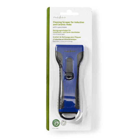 Nedis Cleaning Scraper | Vitroceramic Hobs | Black / Blue | Plastic