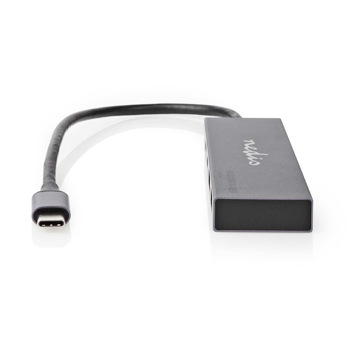 Nedis USB Hub | 1x USB-C™ 3.2 Gen 2 Male | 2x USB-A 3.2 Gen 2 Female / 2x USB-C™ 3.2 Gen 2 Female | 4 port(s) | USB 3.2 Gen 2 | USB Powered | 10 Gbps