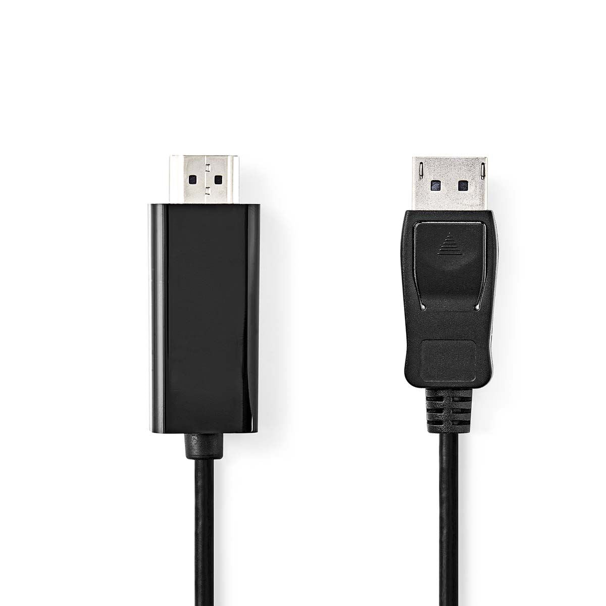 Nedis DisplayPort Cable | DisplayPort Male | HDMI™ Connector | 1080p | Nickel Plated | 2.00 m | Round | PVC | Black | Label