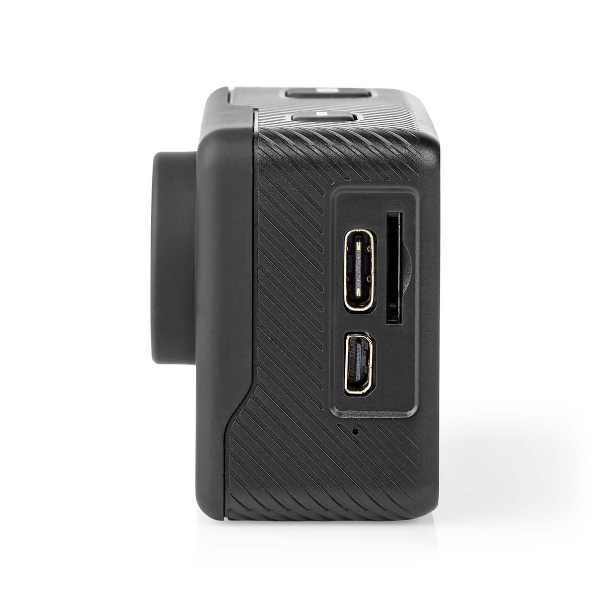 Nedis Action Cam | Dual Screen | 4K@30fps | 16 MPixel | Waterproof up to: 30.0 m | 90 min | Wi-Fi | App available for: Android™ / IOS | Mounts included | Black