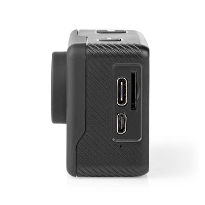 Nedis Action Cam | Dual Screen | 4K@30fps | 16 MPixel | Waterproof up to: 30.0 m | 90 min | Wi-Fi | App available for: Android™ / IOS | Mounts included | Black