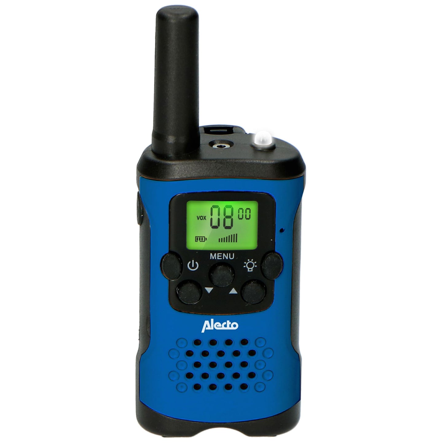 Alecto Walkie-Talkie Set | 2 Handsets | Up to 7 km | Frequency channels: 8 | VOX | up to 3 Hours | Black / Blue