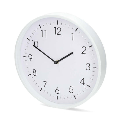 Nedis Wall Clock | Diameter: 300 mm | Plastic | Silent movement | White