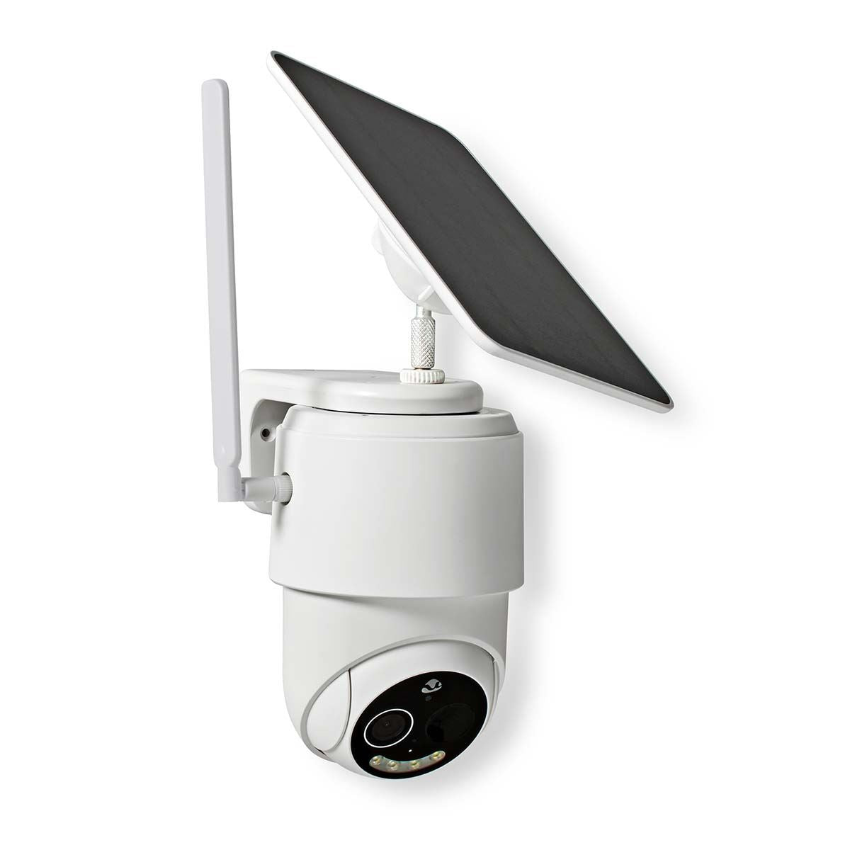 Nedis SmartLife Outdoor Camera | 4G | Full HD 1080p | Pan tilt | IP65 | Cloud Storage (optional) / microSD (not included) | 5 V DC | With motion sensor | Night vision | White