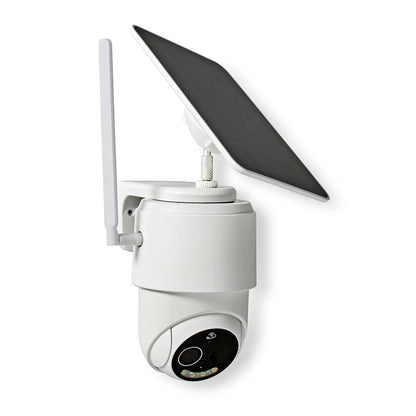 Nedis SmartLife Outdoor Camera | 4G | Full HD 1080p | Pan tilt | IP65 | Cloud Storage (optional) / microSD (not included) | 5 V DC | With motion sensor | Night vision | White