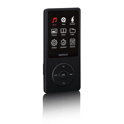 Lenco XEMIO-669BK | MP3/MP4 Player | 2.4" TFT LCD Display | 8GB | Black