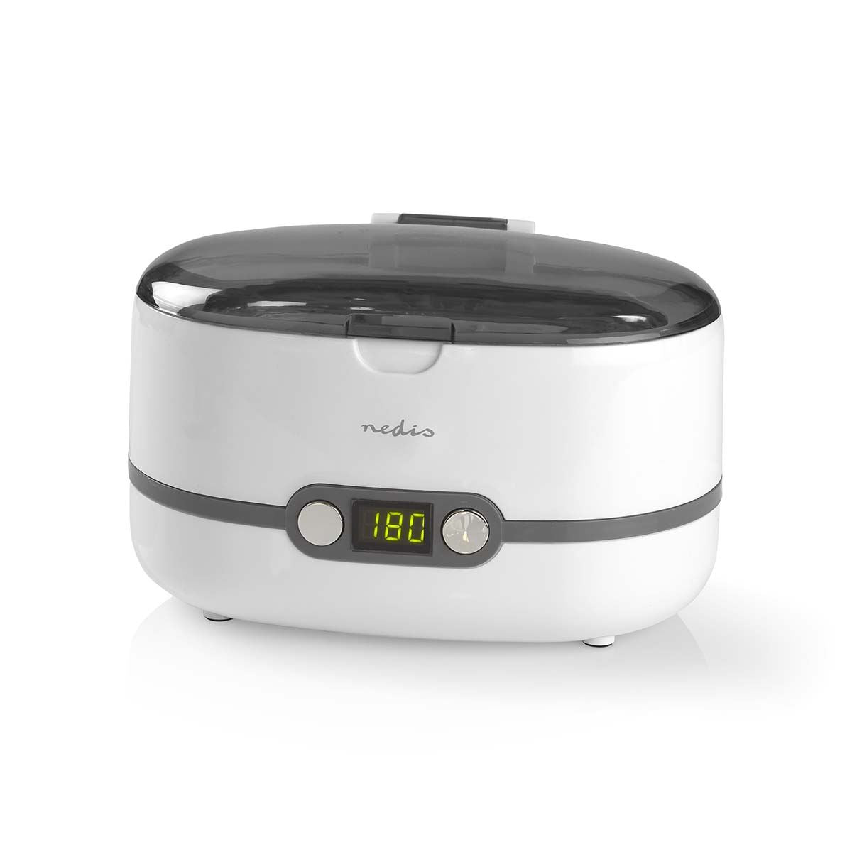 Nedis Ultrasonic Jewellery Cleaner | Mains Powered | 230 V AC 50 Hz | Euro / Type-C (CEE 7/16) | White | Plastic