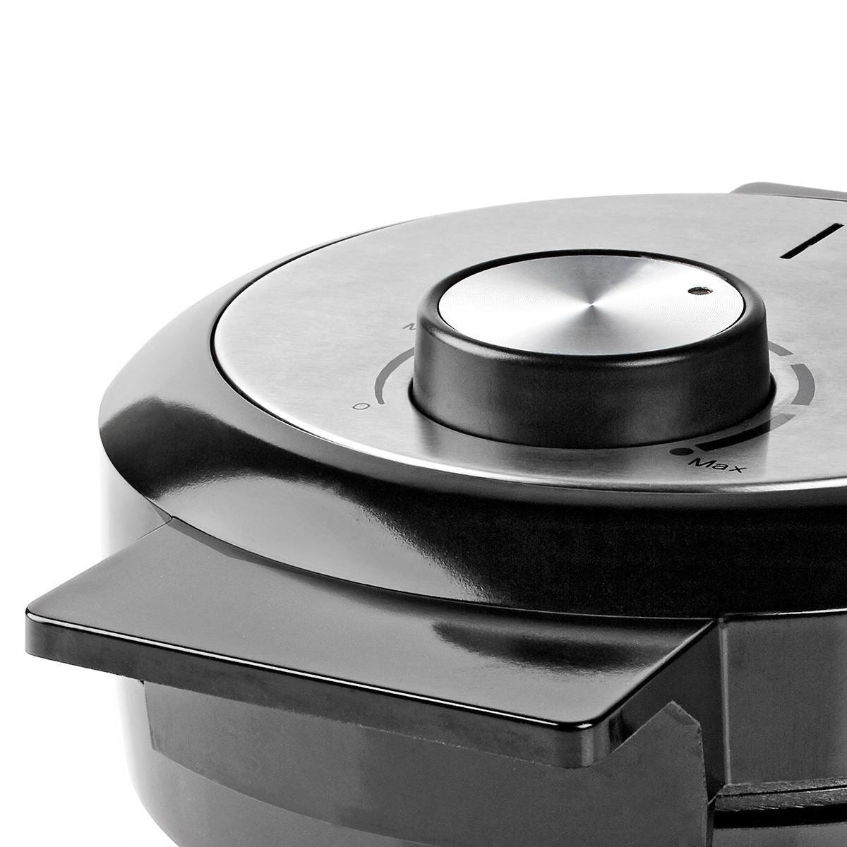 Nedis Waffle Plate | 19 cm | 1000 W | Black