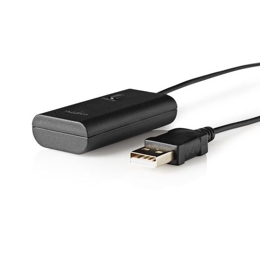 Nedis Bluetooth® Transmitter | Connection input: 1x AUX / 1x USB | SBC | Up to 1 Device | Black