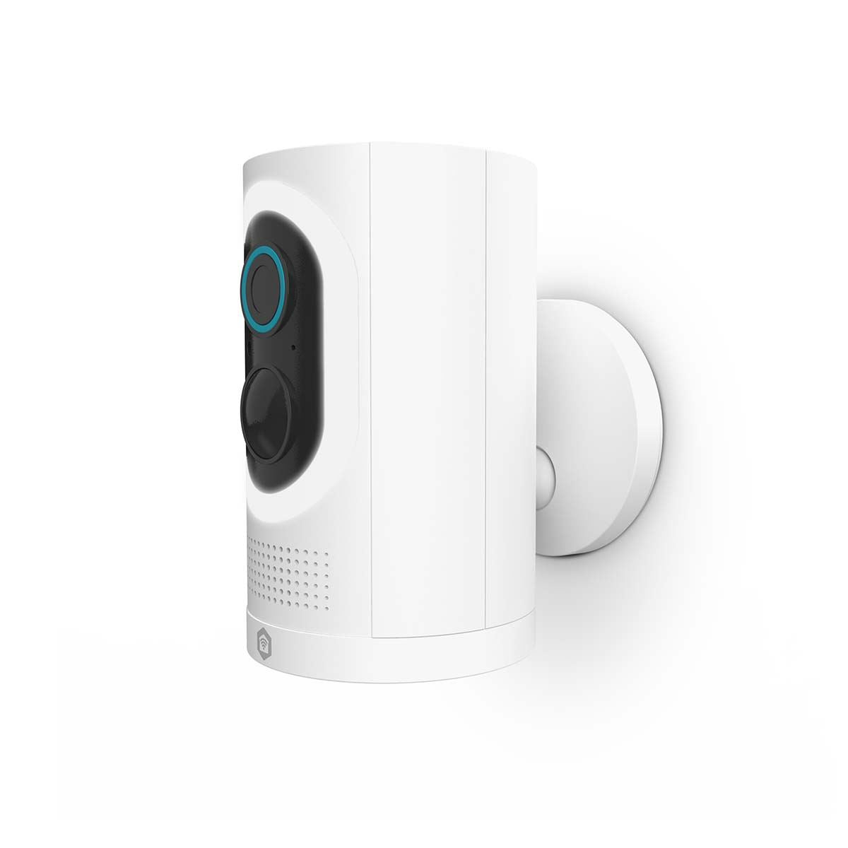 Nedis SmartLife Outdoor Camera | Spotlight | 3MP Full HD 1296p | IP65 | Max. battery life: 6 Months | Cloud Storage (optional) / microSD (not included) | 5 V DC | With motion sensor | Night vision | White