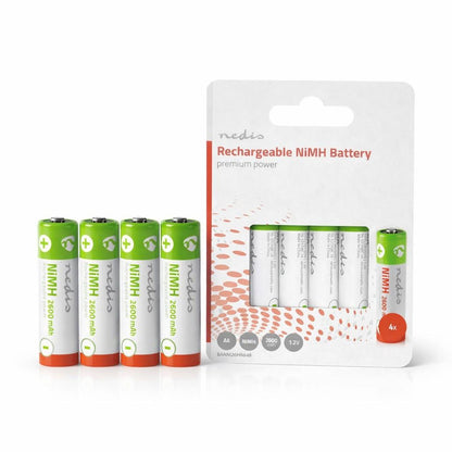 Nedis Rechargeable NiMH Battery AA | 1.2 V DC | 2600 mAh | 4-Pack