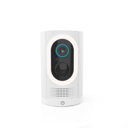 Nedis SmartLife Outdoor Camera | Spotlight | 3MP Full HD 1296p | IP65 | Max. battery life: 6 Months | Cloud Storage (optional) / microSD (not included) | 5 V DC | With motion sensor | Night vision | White