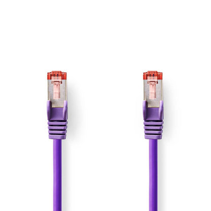 Nedis CAT6 Network Cable | RJ45 Male | RJ45 Male | S/FTP | 1.00 m | Round | LSZH | Violet | Label