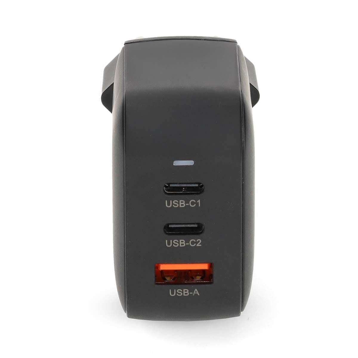 Nedis Wall Charger | 70 W | GaN | PD3.0 | Quick charge feature | 1.5 / 2.25 / 2.5 / 3.0 / 3.5 A | Number of outputs: 3 | USB-A / 2x USB-C™ | Automatic Voltage Selection | Black