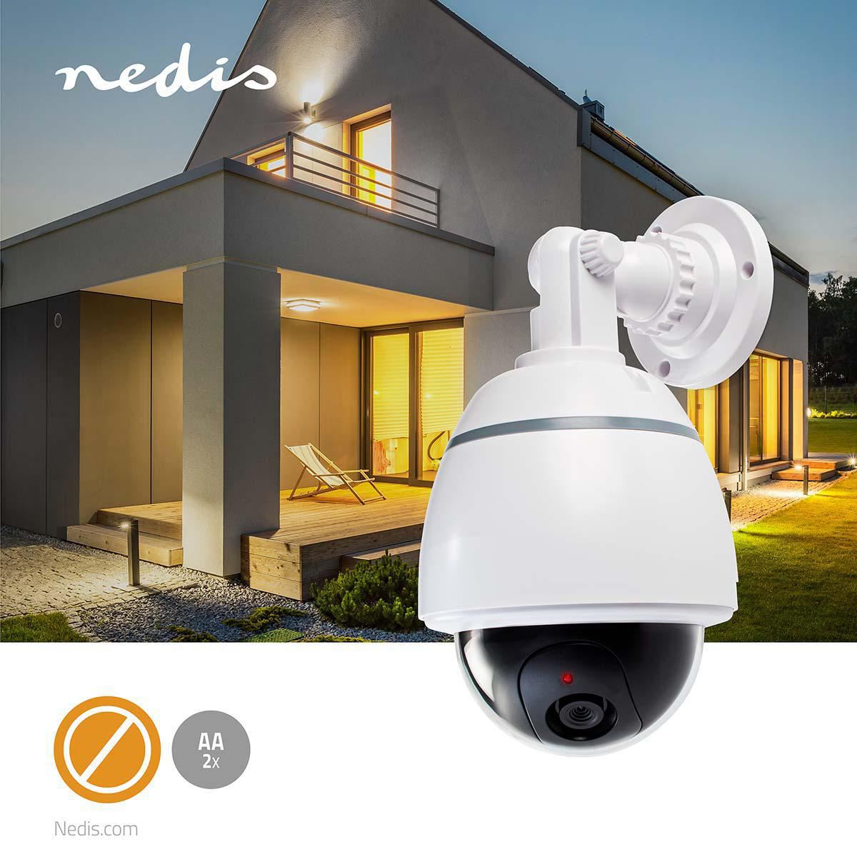 Nedis Dummy Security Camera | Dome | Battery Powered | Indoor | White