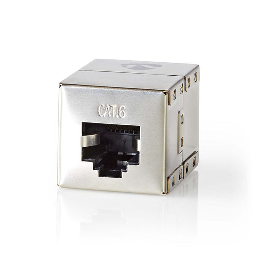 Nedis Network Coupler | CAT6 | Shielded | RJ45 Female | RJ45 Female | Straight | Metal | Box