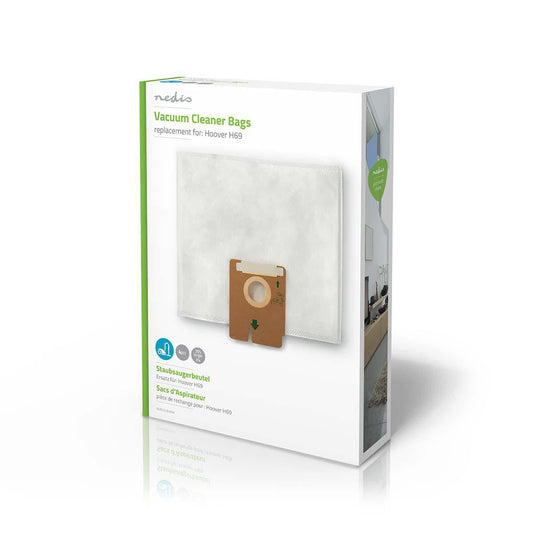 Nedis Vacuum Cleaner Bag | 4 pcs | Synthetic | Most sold for: Hoover H69 | White