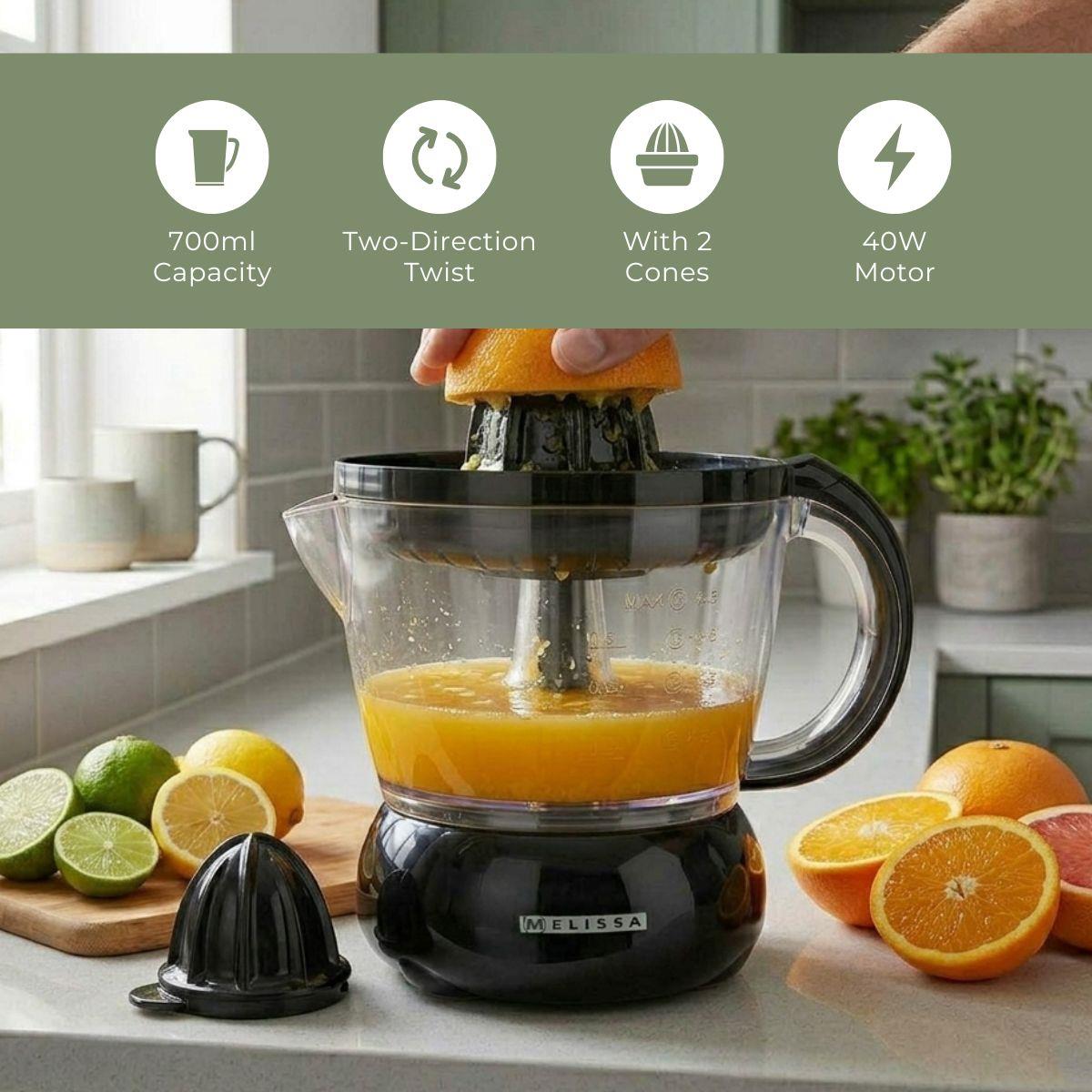 MELISSA Citrus Press | 40 W | 0.7 L l Black