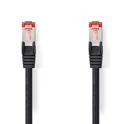 Nedis CAT6 Network Cable | RJ45 Male | RJ45 Male | S/FTP | 0.15 m | Round | LSZH | Black | Label