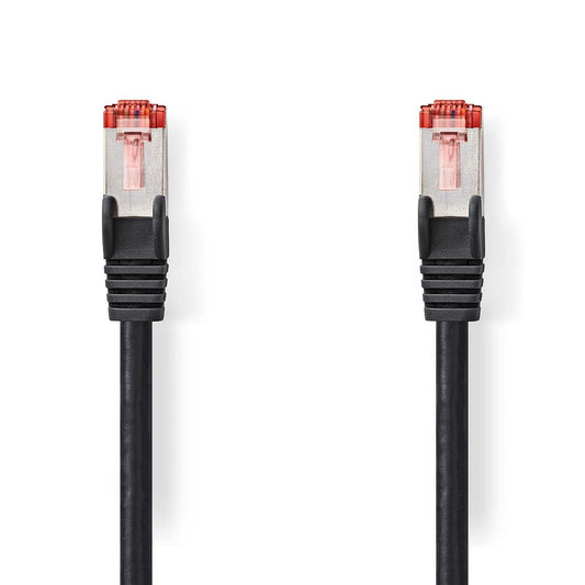 Nedis CAT6 Network Cable | RJ45 Male | RJ45 Male | S/FTP | 0.15 m | Round | LSZH | Black | Label