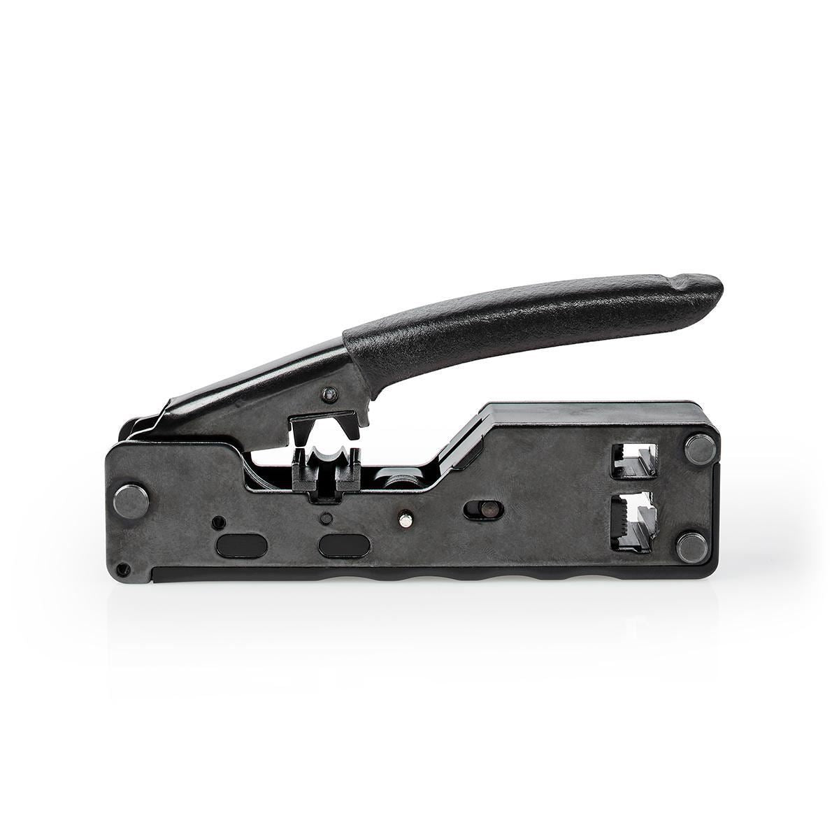 Nedis CCGG89505BK | Crimp pliers | CAT5 / CAT5e / CAT6 / CAT6a / CAT7 / RJ12 / RJ45 | Cutting / Plier | ABS / Steel | Black