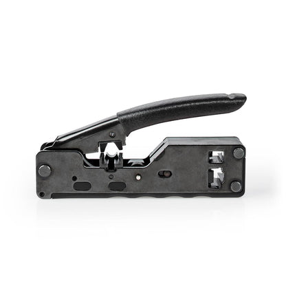 Nedis CCGG89505BK | Crimp pliers | CAT5 / CAT5e / CAT6 / CAT6a / CAT7 / RJ12 / RJ45 | Cutting / Plier | ABS / Steel | Black