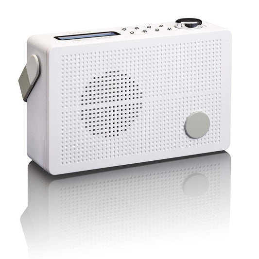 Lenco PDR-030WH | Portable DAB+ FM Radio with Alarm | White