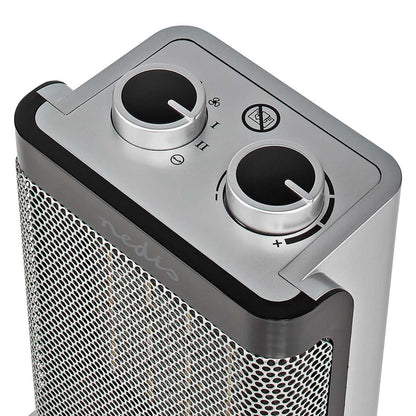 Nedis Ceramic PTC Fan Heater | 1000 / 1500 W | 2 Heat Modes | Adjustable thermostat | Rotates automatically | Overheating protection | Fall over protection