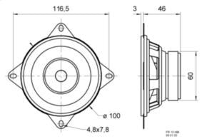 Visaton FR 10 HM - 4 Ohm - 10 cm (4") fullrange speaker