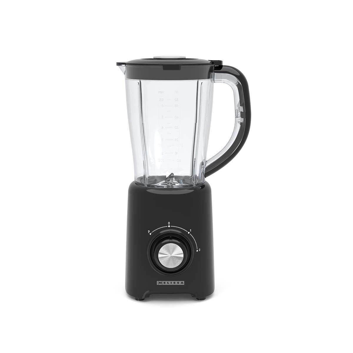 MELISSA 16180134 | Blender | 800 W | 2 Speeds + pulse | 4 Stainless steel blades | 1.5L Plastic jug | Black