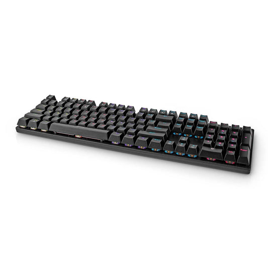 Nedis Wired Gaming Keyboard | USB Type-A | Mechanical Keys | LED | QWERTY | US Layout | USB Powered | Power cable length: 1.50 m | Gaming