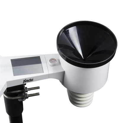 Alecto WS-5500 | 8-in-1 Wi-Fi Smart Weather Station | Indoor and Outdoor Temperature, Forecast, Wind, Pressure, Humidity, Rain & More | Outside Wireless sensor | Application | Grey