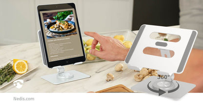 Nedis Tablet Stand | Stand | Full Motion | Silver
