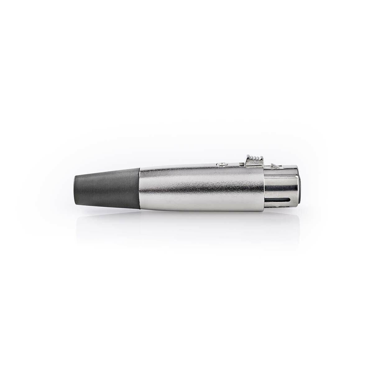 Nedis CAVC15902ME | XLR Connector | Straight | Female | Nickel Plated | Soldering | Cable input diameter: 7.0 mm | Metal | Silver | 25 pcs | Polybag